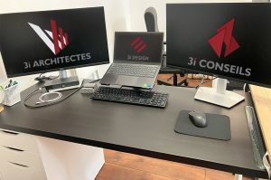 logos 3i Conseils, 3i design et 3i Architectes
