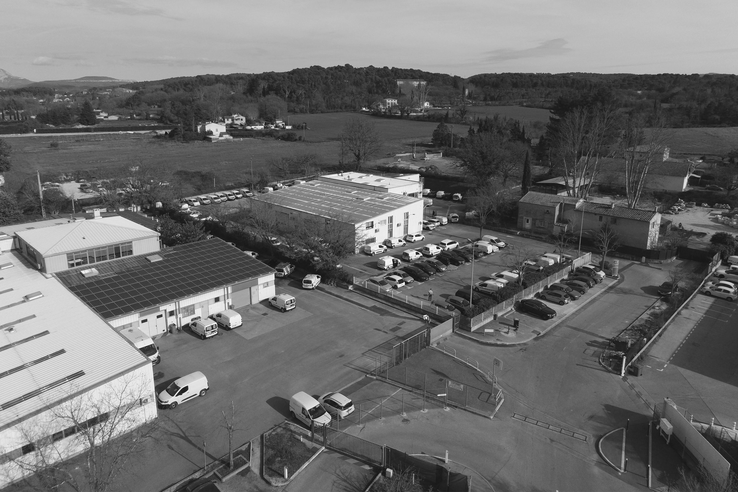 Panneaux photovoltaïques sur bâtiment Barida
