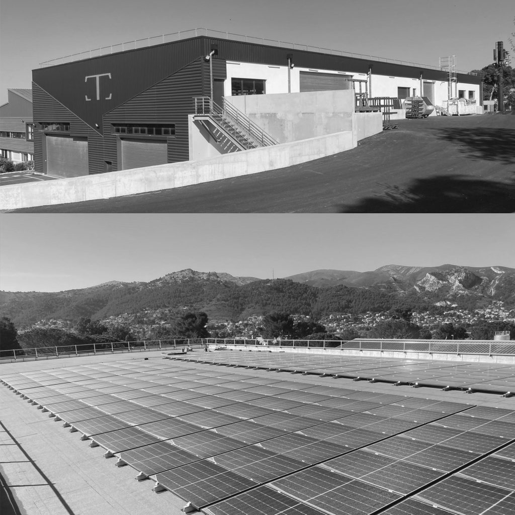 Panneaux photovoltaïques sur usine la Buzine à Marseille avec 3i