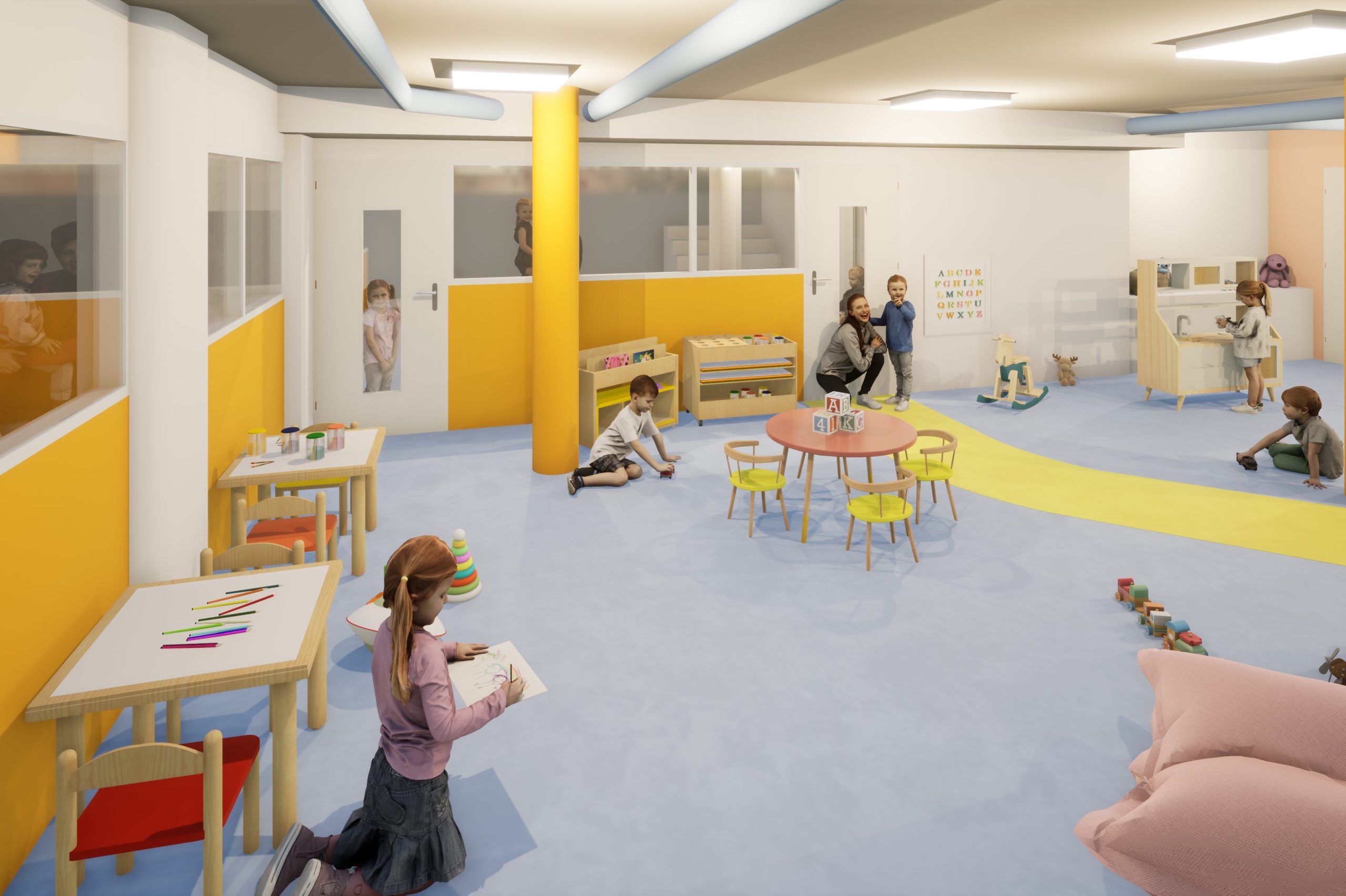 Espace de jeux intérieur