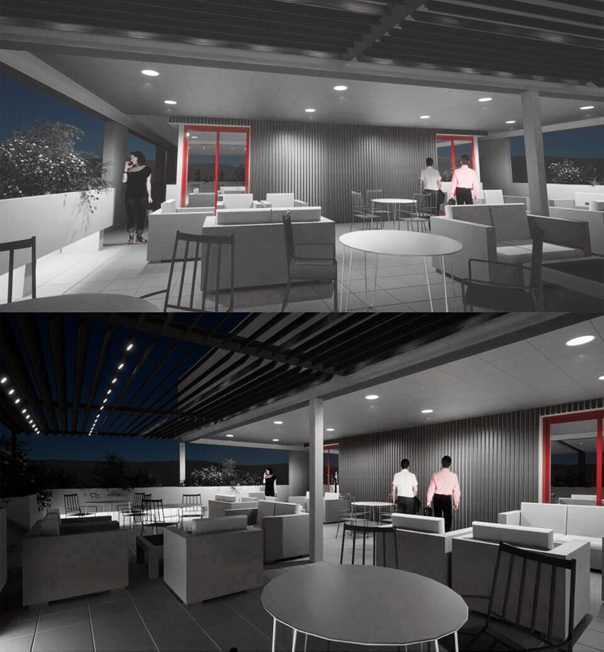 Aménagement de la terrasse extérieure