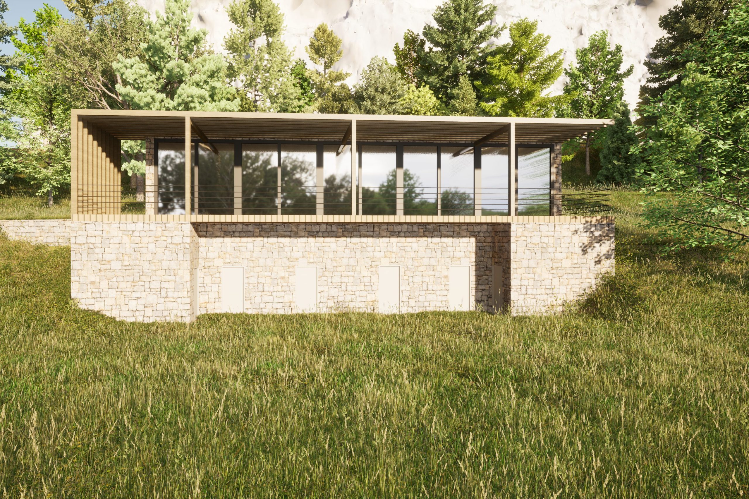 façade 3D vestiaires