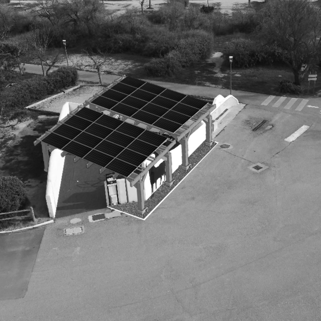 panneaux photovoltaïques Camping la Brise de Camargue