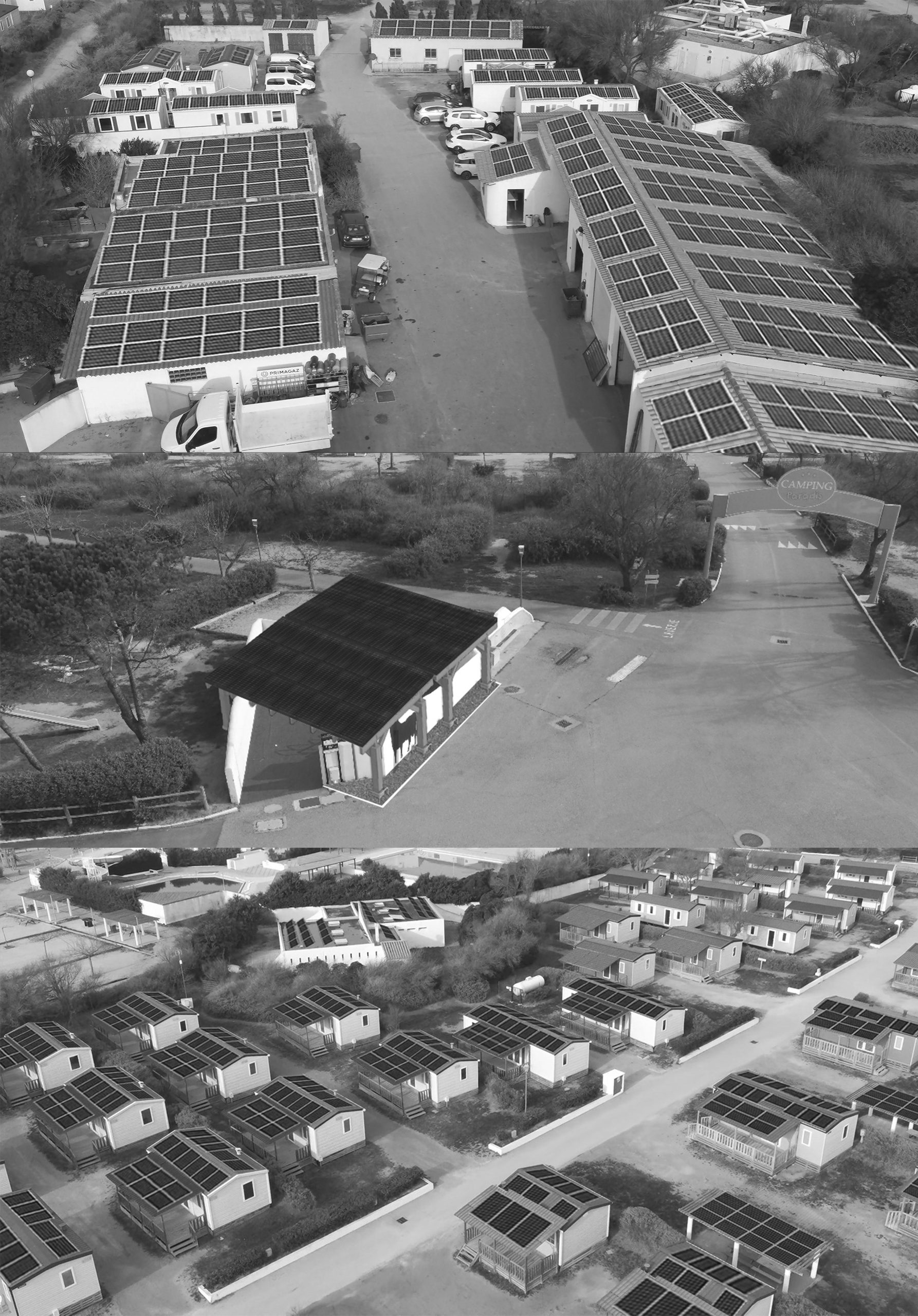 panneaux photovoltaïques Camping la Brise de Camargue