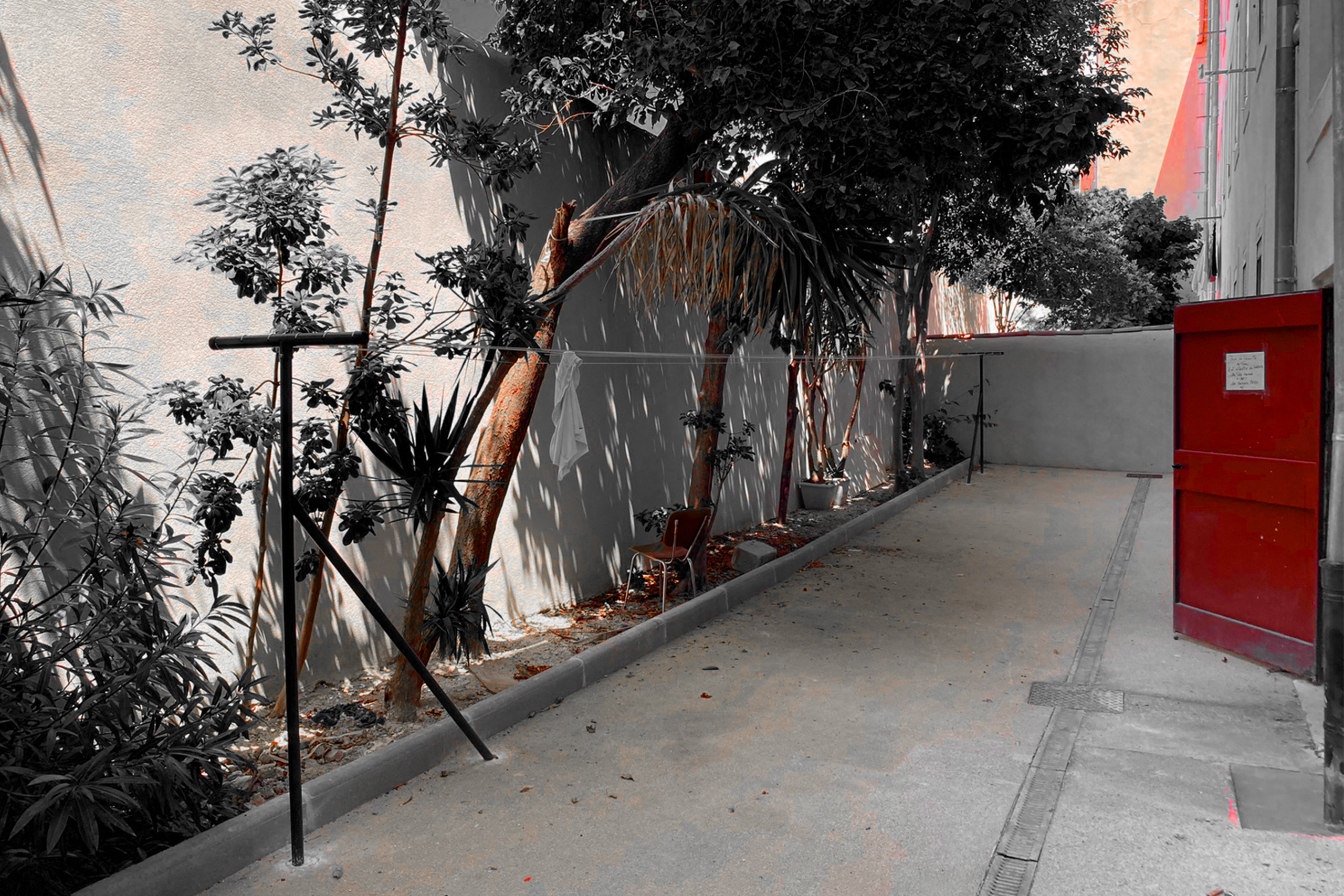 Partie commune extérieure résidence Sauveur Tobelem