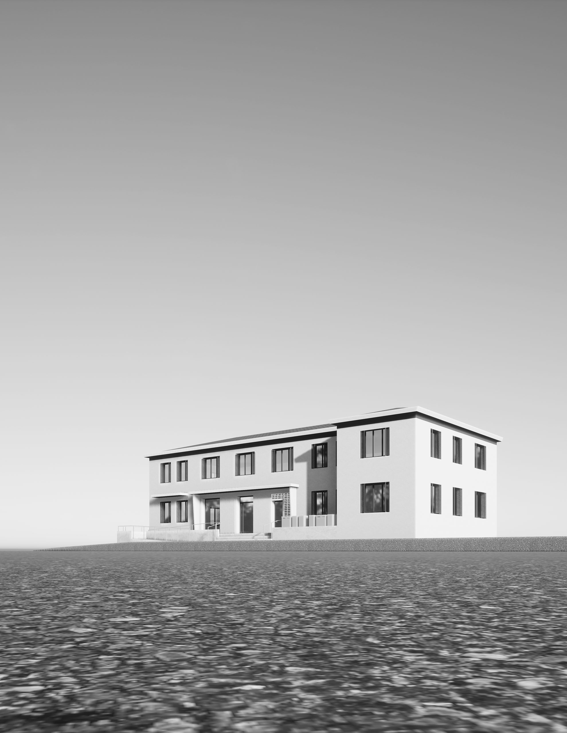 façade 3D immeuble communal à Valensole avec 3i