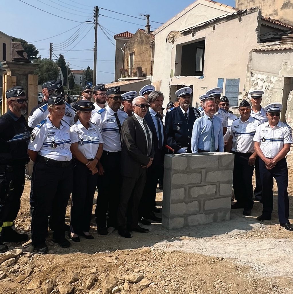 Pose de la première pierre pour le futur Poste de Police La Ciotat avec 3i