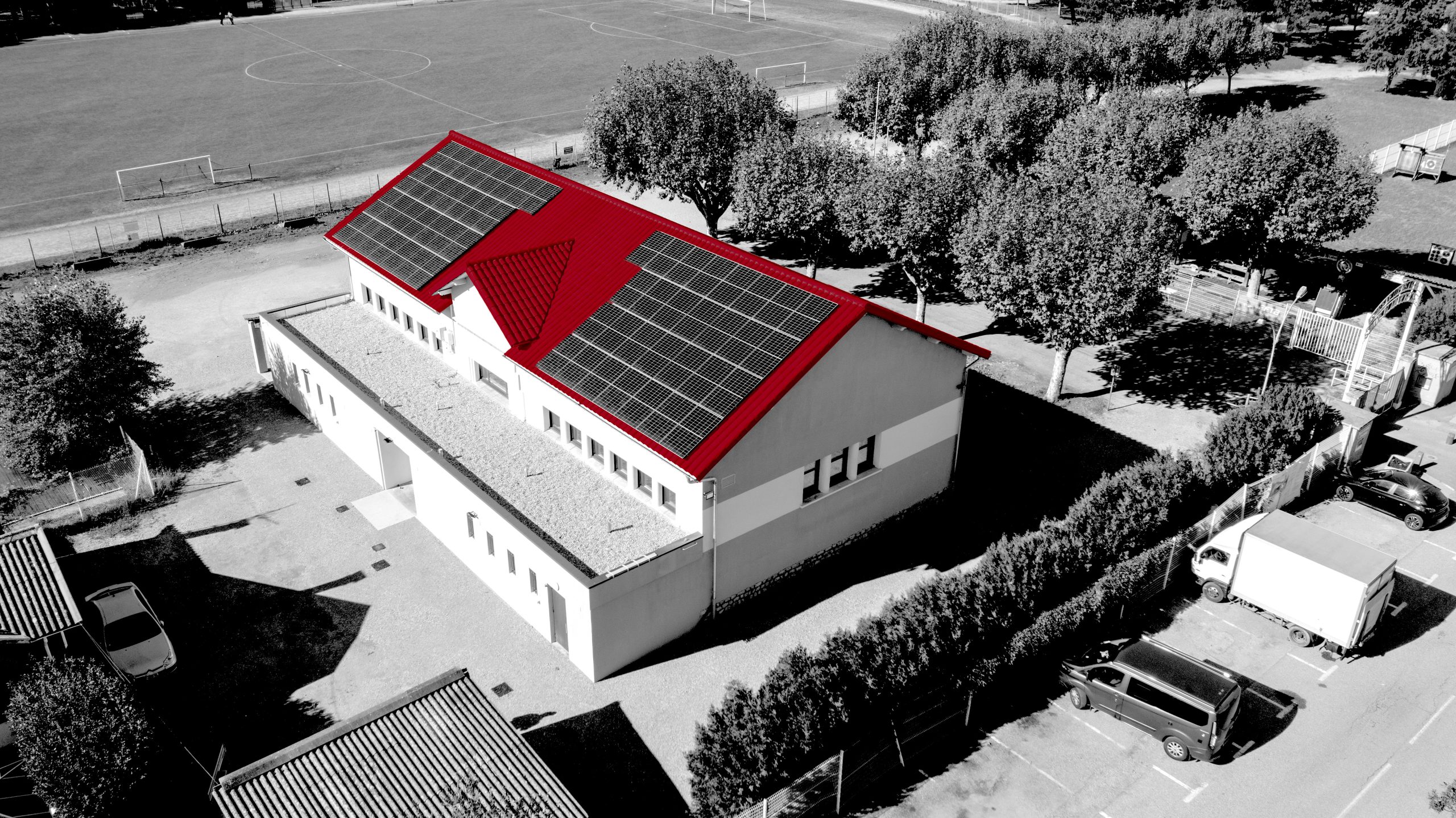 Rénovation énergétique du gymnase Grabinski sur la commune de Château Arnoux St Auban avec 3i