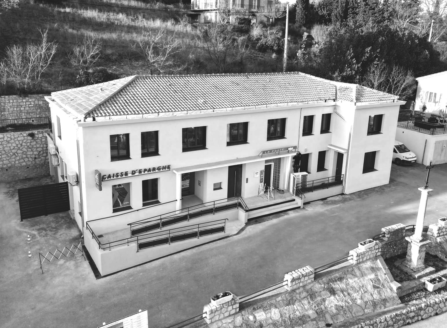 façade 3D immeuble communal à Valensole avec 3i