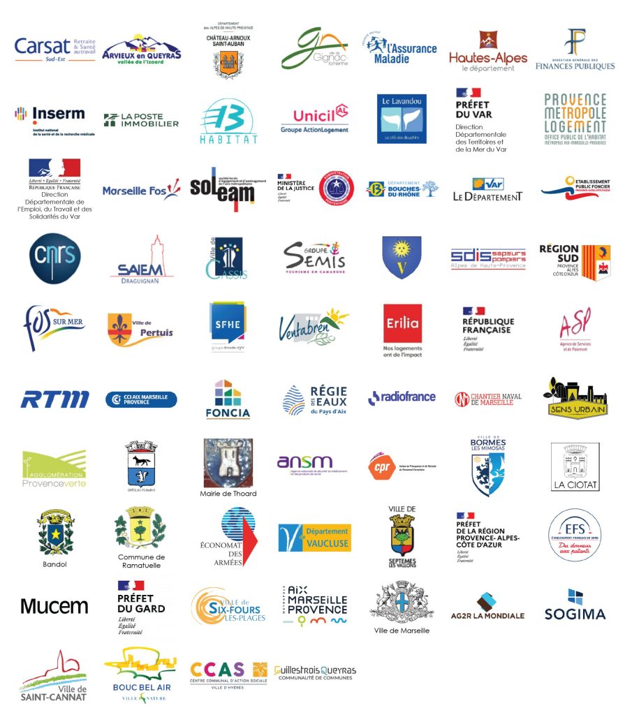 Les logos des clients qui ont confié leurs projets à l'équipe 3i